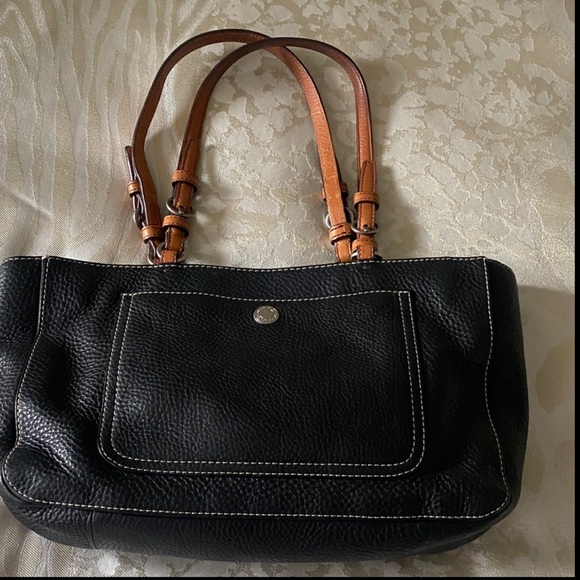 Vintage Coach Tote in pebbled leather - Picture 8 of 11